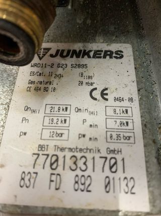 Calentador Junkers HydroPower Blanco