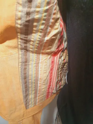 Giacca pelle trecce vintage tg 40