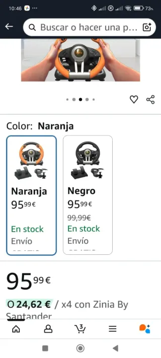 Volante PXN V3 PRO 180° con Vibrazione