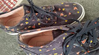 Vans Scarpe Donna Tg 38 Fantasia Cuori Blu