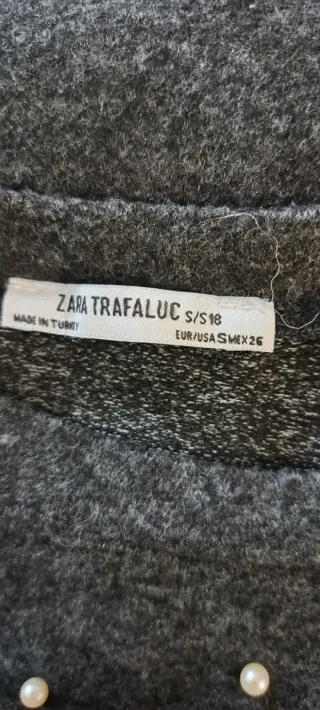 Jersey Zara Gris Perlas