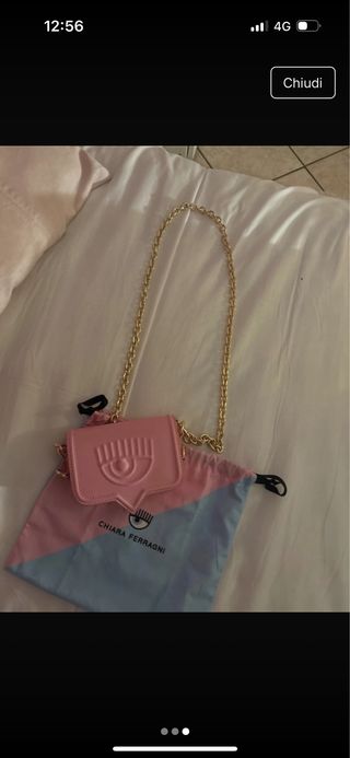 Borsa Chiara Ferragni rosa con tracolla