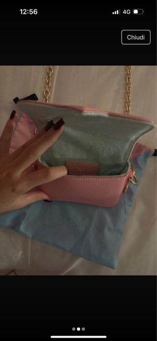 Borsa Chiara Ferragni rosa con tracolla