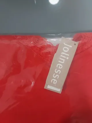 Pijama koncert tirantes rojo corto Jolinesse S 38/