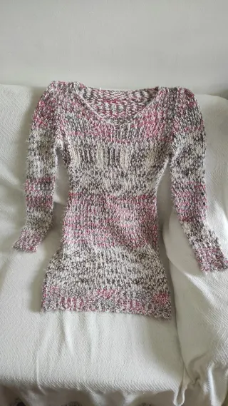 Vestido tejido multicolor