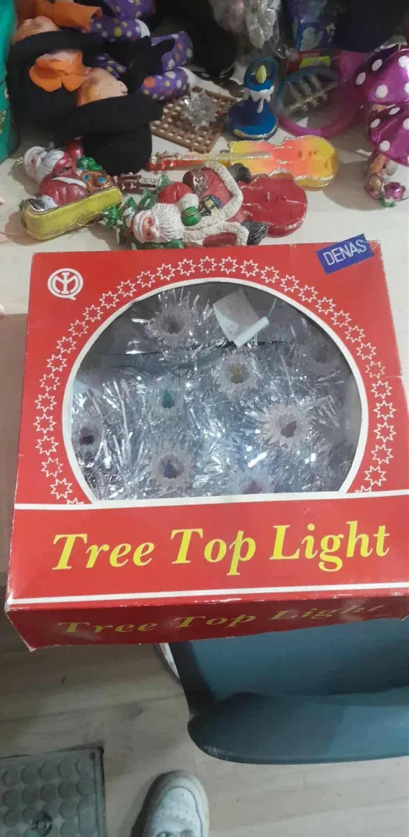 Luci di Natale Stella Argento Multicolore