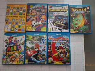 Lote 7 Videojuegos Wii U: Mario, Splatoon, Rayman