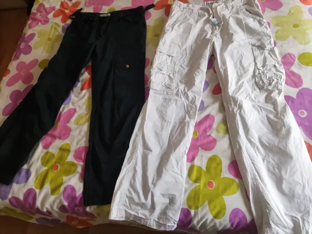Pantalones cargo multi-bolsillos Talla M y L