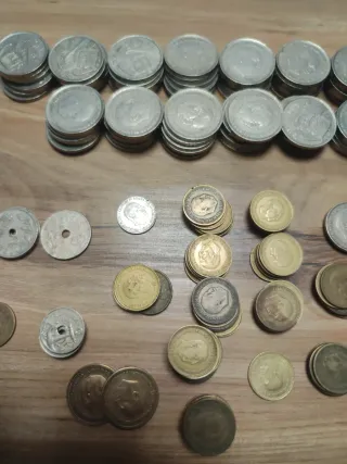 Lote monedas Pesetas Franco