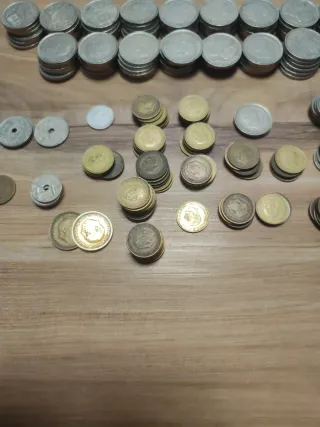 Lote monedas Pesetas Franco