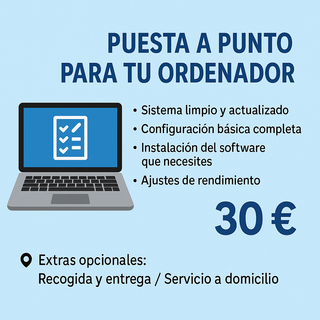Servicios informáticos - Reparación y optimización