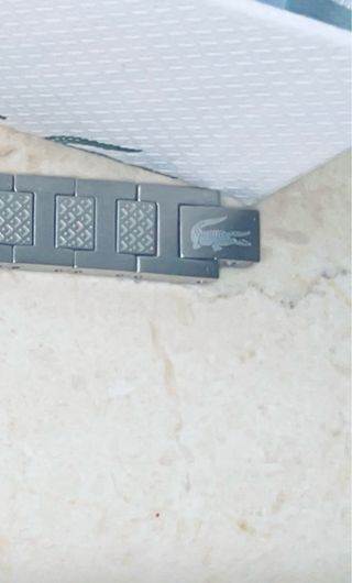 Pulsera Lacoste plateada Nueva y original