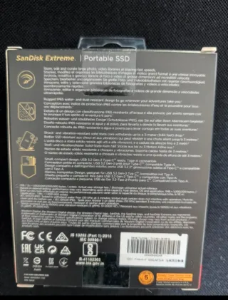 SanDisk Extreme SSD Portátil 1TB nuevo