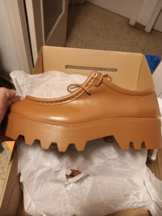 Zapatos Oxford marrones talla 37 nuevos Zara