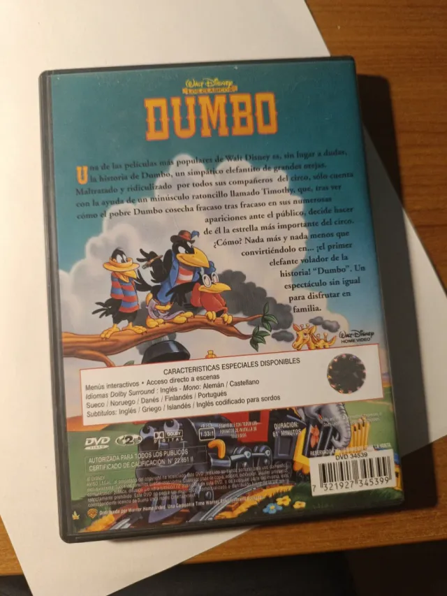 DVD Dumbo (Classici Disney Spagnolo)