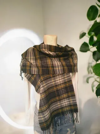 Sciarpa tartan scozzese vintage 89s unisex