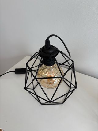 2 Lámparas Geométricas Negras