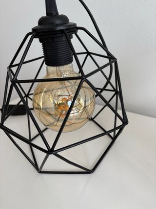 2 Lámparas Geométricas Negras
