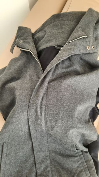 Chaleco Zara Gris Sin Mangas