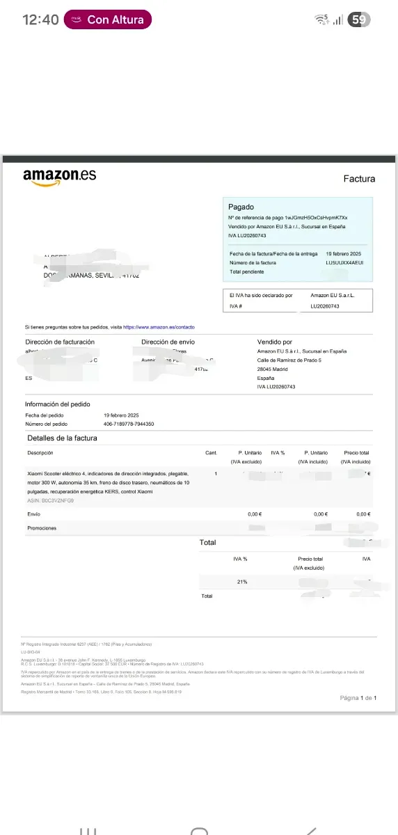 Patinete Eléctrico Xiaomi 4 10"