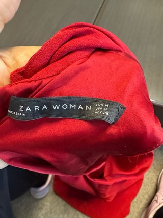 Vestido Zara Rojo Talla M