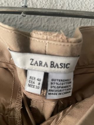 Pantalón Zara Mujer Beige