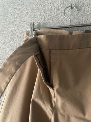 Pantalón Zara Mujer Beige