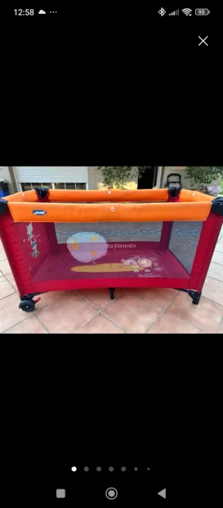 Cuna de viaje y parque infantil