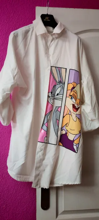 Blusón manga larga estampado Looney tunes