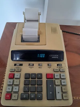 Calculadora Citizen 355DPII Impresora papel.