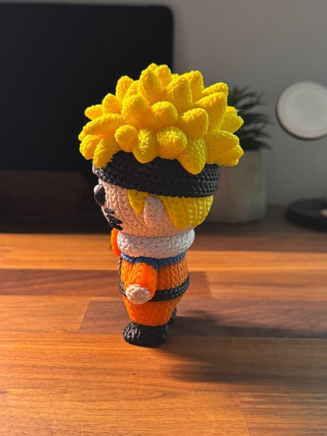 Naruto Uzumaki - Figura Crochet 3D