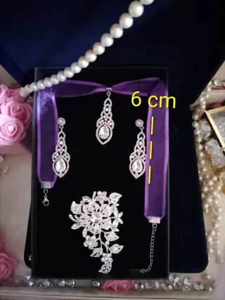 Aderezo Huertana Fallera Niña Plata Morado