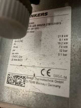 Calentador Junkers Blanco