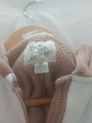 Mono pijama conejo beige