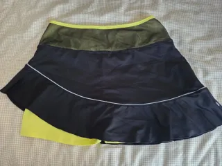 Falda Padel Mujer Negra y Amarilla