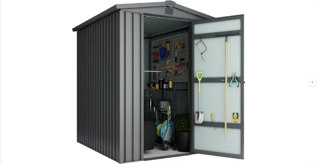 Caseta Metal Naterial Malibu Gris 2.57 m²