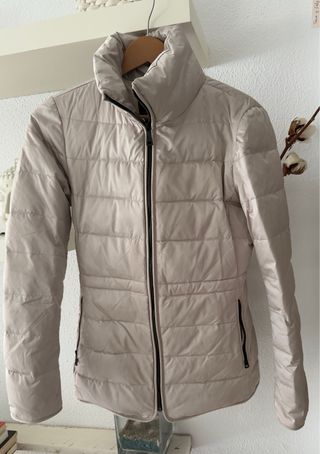 Plumas Anorak Zara Beige Talla M