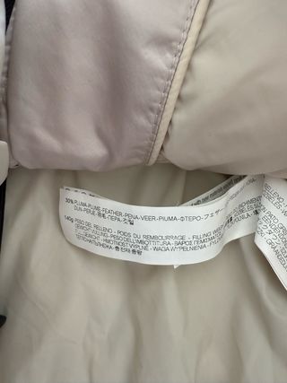 Plumas Anorak Zara Beige Talla M