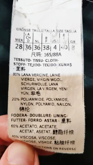 Cappottino Intrend verde tg 40