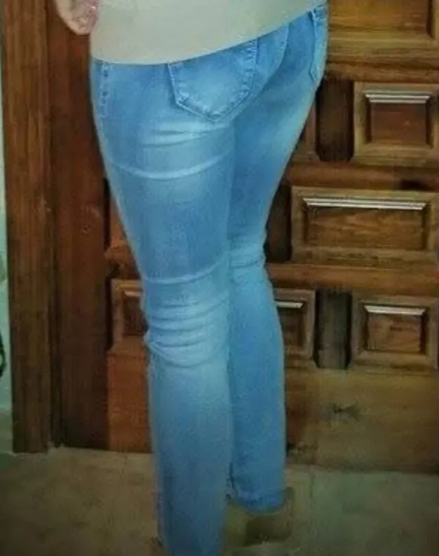Pantalón vaquero ajustado azul