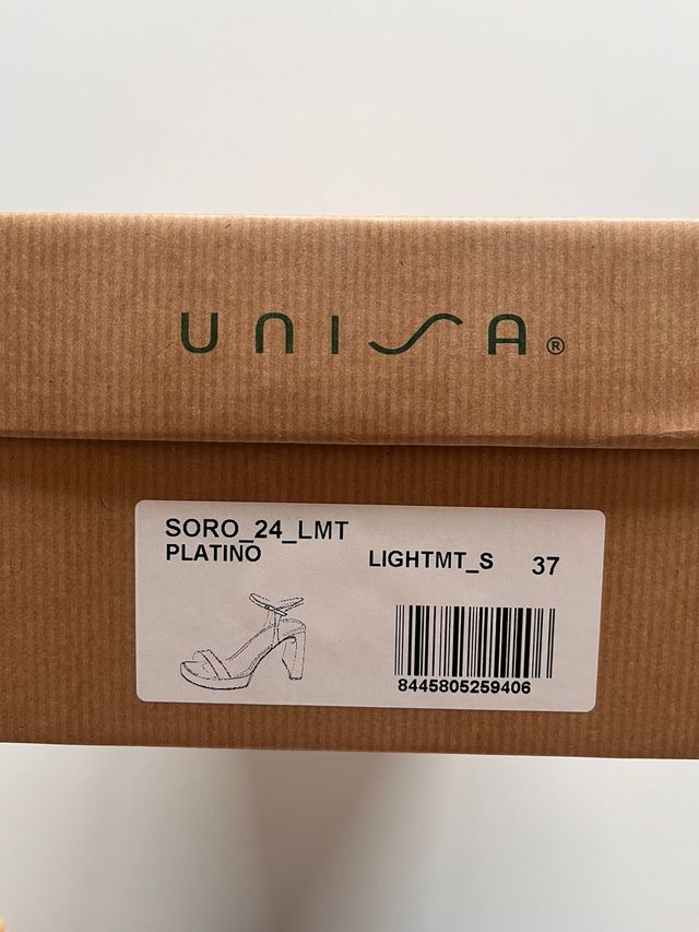 Sandalias Unisa Talla 37 Doradas