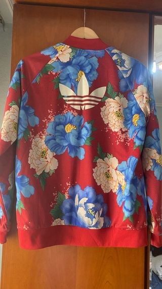 Chaqueta Adidas Originals Mujer Floral Roja