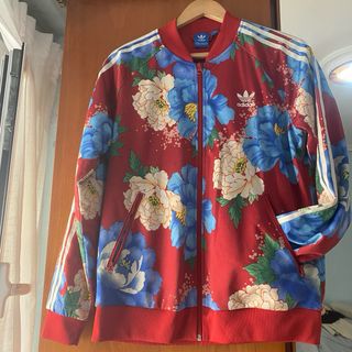 Chaqueta Adidas Originals Mujer Floral Roja
