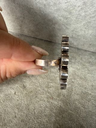 Anillo Plata Ley 925 Madre Perla