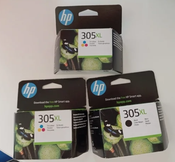 Lote de 3 cartuchos HP305XL 2BK / 1CO Original New