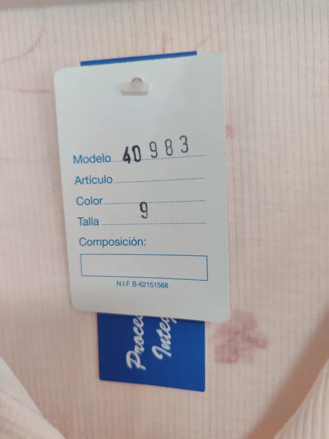 Camisola rosa flores talla 9
