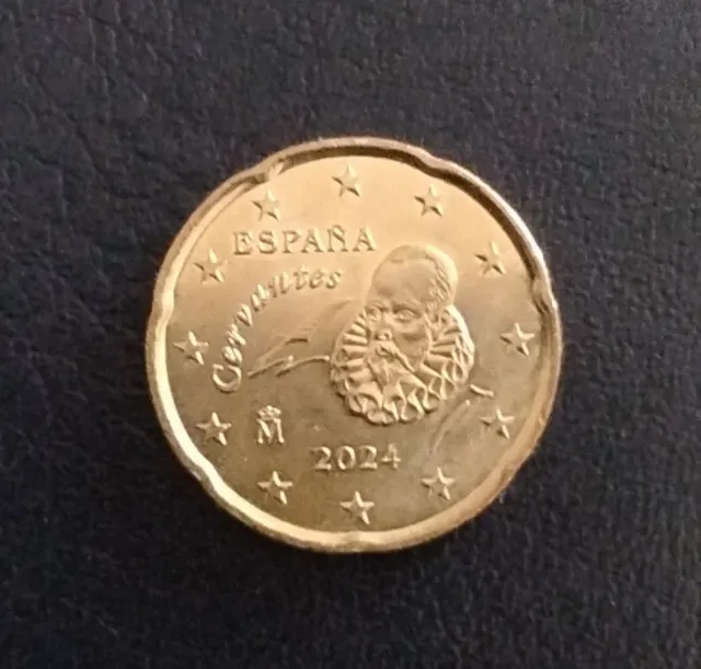 Moneta 20 centesimi Spagna 2024 con errore