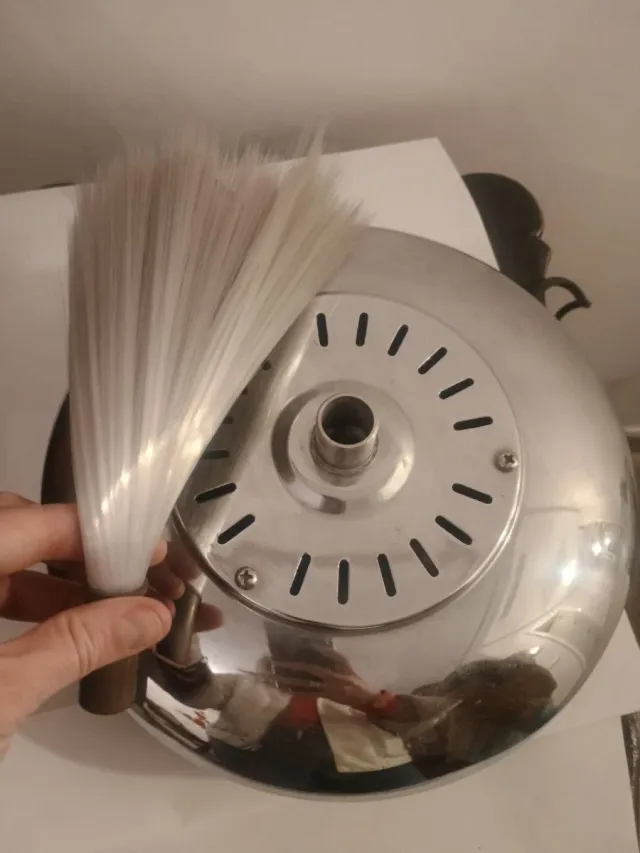 Lámpara Óptica Vintage Fibra Óptica Rosa/Plata