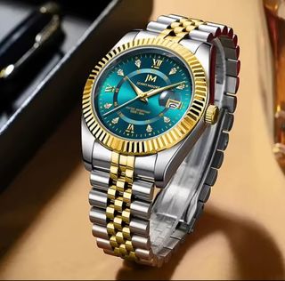 Reloj Jonny Moore Hombre Oro y Verde