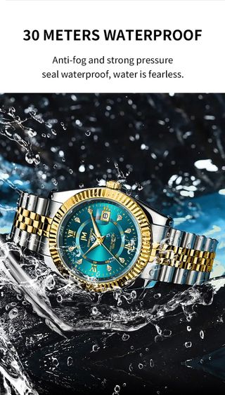 Reloj Jonny Moore Hombre Oro y Verde